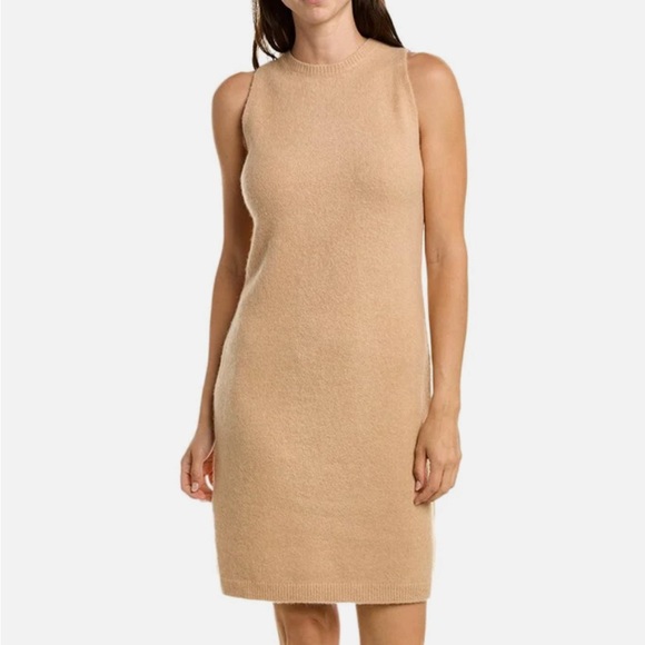 Vince Dresses & Skirts - Vince Sleeveless Wool Blend Sweater Dress Tan XL